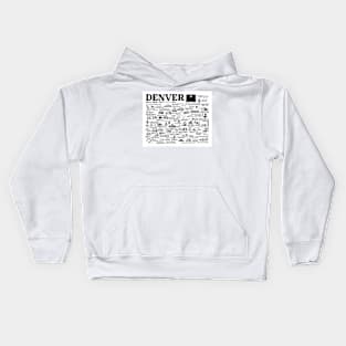 Denver Map Kids Hoodie